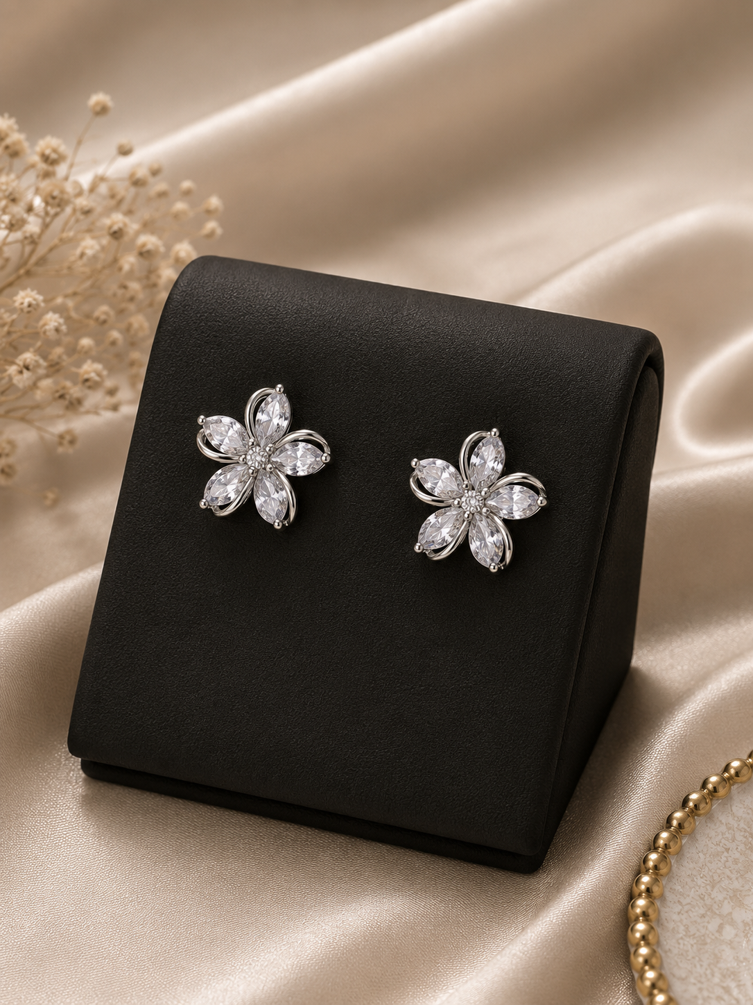 Boucles d'Oreilles Fleur Éclat